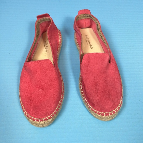 Ilse Jacobsen Hot Pink Soft Leather Espadrille Flats Shoes 37 - Picture 2 of 5